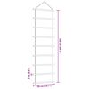 vidaXL Wall Decoration Ladder-Shaped 50x150 cm Natural Branch