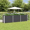 vidaXL Planter Anthracite 290 x 90 x 77 cm Galvanised Steel