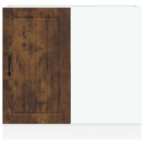 vidaXL Kitchen Base Cabinet Lucca Smoked Oak Engineered Wood