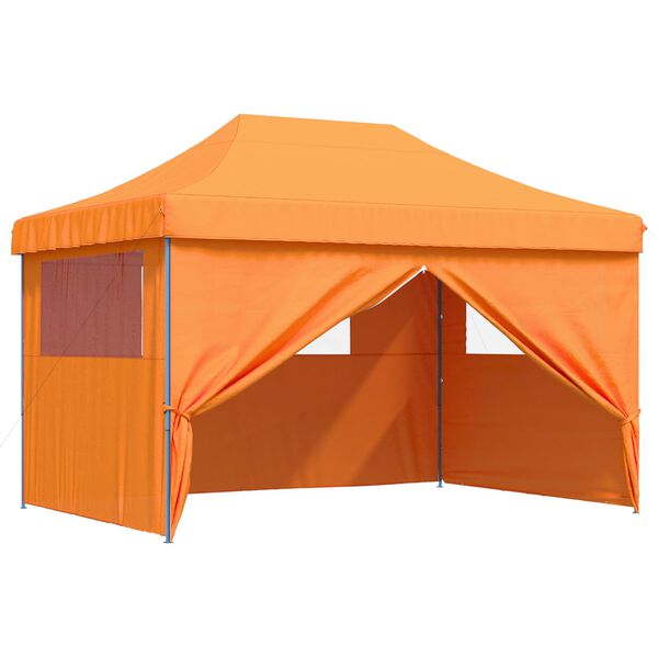 vidaXL Party Tent Folding Orange 279 x 410 x 315 cm Oxford Fabric