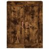 vidaXL Highboard Smoked Oak 69.5x34x180 cm Engineered Wood