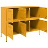 vidaXL Sideboard Mustard Yellow 100.5x39x79 cm Steel