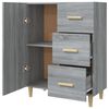 vidaXL Sideboard Grey Sonoma 69.5x34x90 cm Engineered Wood