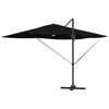 vidaXL Cantilever Roma Parasol Black and Black 352 x 251 x 265 cm