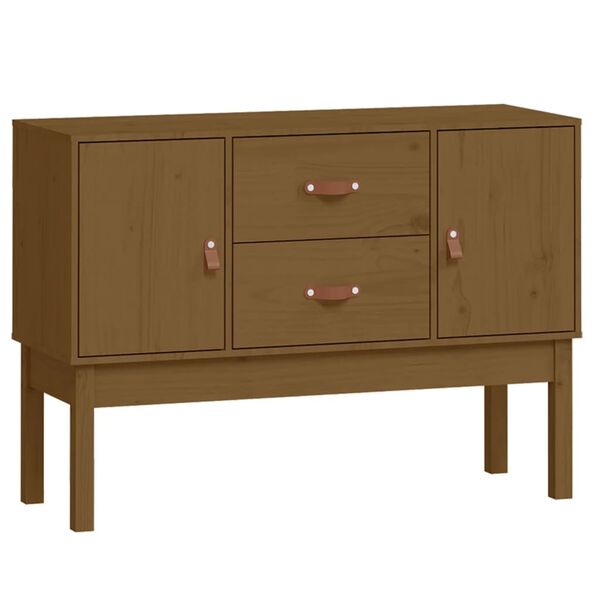 vidaXL Sideboard Honey Brown 110x40x78 cm Solid Wood Pine