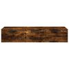vidaXL Wall Cabinet Smoked Oak 102x30x20 cm Engineered Wood