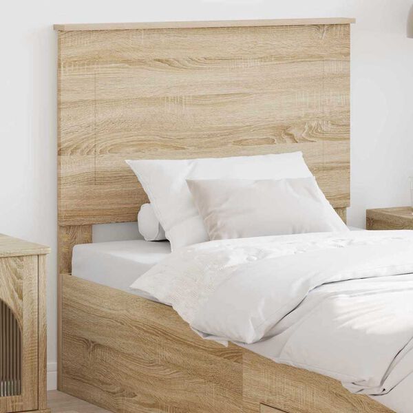 vidaXL Headboard with Headboard Sonoma Oak 75 cm Engineered Wood