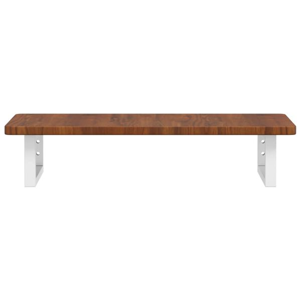 vidaXL Basin Shelf Wall Mounted Steel and Solid Wood Oak