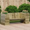 vidaXL Planter Bench 167.5x60x65 cm Impregnated Wood Pine