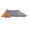 vidaXL Family Tent Folding Manual Grey and Orange 660 x 456 x 200 cm