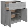vidaXL Sideboard Grey Sonoma 60x30x70 cm Engineered Wood