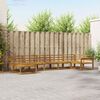 vidaXL Outdoor Sofa Set 7 pcs Natural Solid Acacia Wood