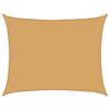 vidaXL Sunshade Sail 160 g/m&sup2; Rectangular Sand 6x7 m HDPE