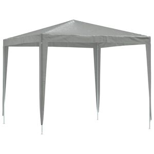 vidaXL Party Tent 250 x 250 x 240 cm Light Grey PE and Steel