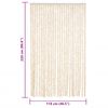 vidaXL Fly Curtain Beige and White 118x220 cm Chenille