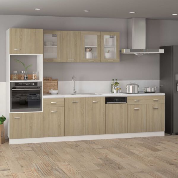 vidaXL Drawer Bottom Cabinet Sonoma Oak 80x46x81.5 cm Engineered Wood