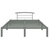 vidaXL Bed Frame without Mattress Grey Metal 120x200 cm