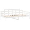 vidaXL Day Bed with Roof without Mattress White 80x200 cm Solid Wood