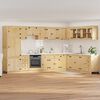 vidaXL Cabinet with Drawer SKI 14 pcs Honey Brown Solid Pine Wood
