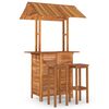 vidaXL 3 Piece Garden Bar Set Solid Wood Acacia