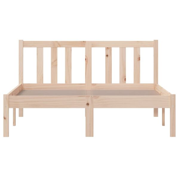 vidaXL Bed Frame without Mattress Solid Wood 120x200 cm