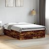 vidaXL Bed Frame without Mattress Smoked Oak 150x200 cm King Size