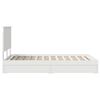 vidaXL Storage Bed with Headboard White 120 x 190 cm Engineered Wood