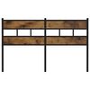 vidaXL Replace Headboard Smoked Oak 150 cm Iron and Engineered Wood