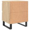vidaXL Bedside Cabinet Sonoma Oak 40x35x50 cm Engineered Wood