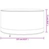 vidaXL Garden Furniture Cover Round Beige &Oslash; 157x71 cm 600D Oxford
