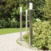 vidaXL Bollard Lights 3 pcs 110 cm Stainless Steel IP44