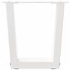 vidaXL Coffee Table Legs V-Shape 2 pcs White 40x(30-31.3) cm Steel