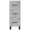 vidaXL Highboard Concrete Grey 34.5x34x180 cm Engineered Wood