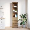 vidaXL Highboard Artisan Oak 37.5x35x180 cm Engineered Wood
