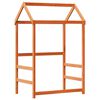 vidaXL Bed Frame with Roof without Mattress Wax Brown 90x200 cm