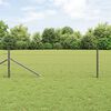 vidaXL Fence Post Grey 50 x 0.5 m (50 mm mesh) Steel and PVC
