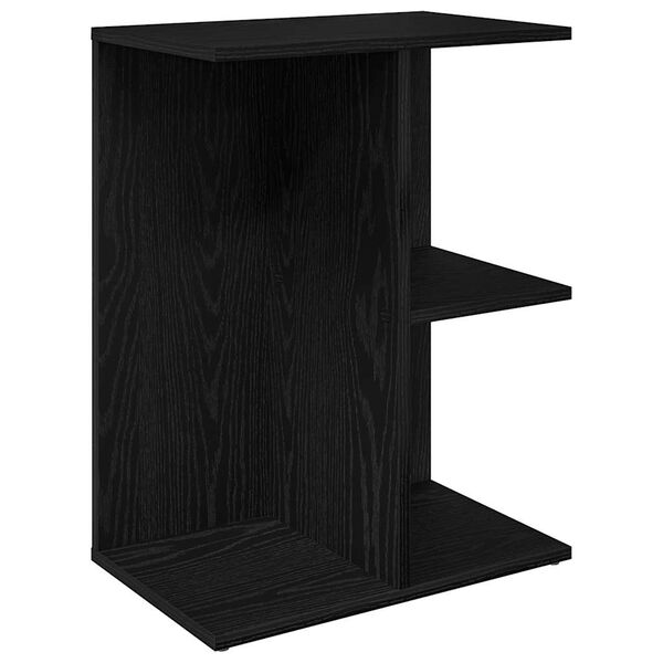 vidaXL Bedside Tables 2 pcs Black Oak 46.5x29x61 cm Engineered Wood
