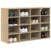 vidaXL Shoe Cabinet Sonoma Oak 103 x 30 x 67 cm Engineered Wood