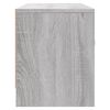 vidaXL TV Cabinet Grey Sonoma 102x30x37.5 cm Engineered Wood