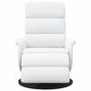 vidaXL Recliner Chair with Footrest White 98 x 71 x 106 cm PU