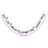 vidaXL Christmas Balls Garland White and Grey 175 cm Polystyrene