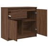 vidaXL Sideboard with Drawer Brown Oak 71x35x65 cm Engineered Wood