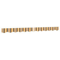 vidaXL Replacement Fabric for Awning Valance Yellow and Grey Stripe 3 m