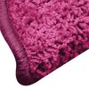 vidaXL Stair Mats 15 pcs 56x17x3 cm Pink Half Round