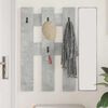 vidaXL Wall-Mounted Coat Rack Concrete Grey 65 x 3 x 100 cm