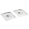 Lids for GN 1/2 Pan 2 pcs Stainless Steel