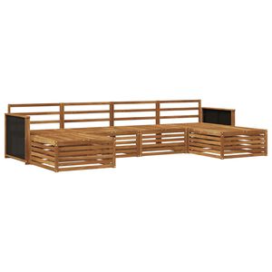 vidaXL Sofa Sets 6 pcs Solid Acacia Wood