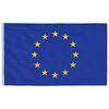 vidaXL Europe Flag and Pole 6.08 m Aluminium