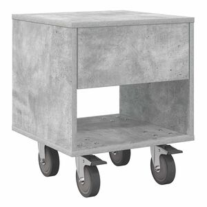 vidaXL Bedside Table Concrete Grey 40.5 x 40 x 48 cm Engineered Wood