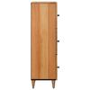 vidaXL Highboard with Door Natural 40 x 33 x 110 cm Solid Mango Wood
